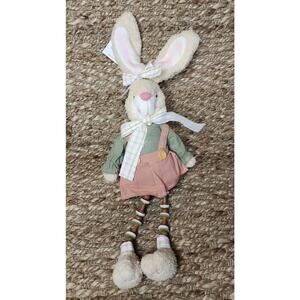 Gerson international Easter Bunnie Plush Figure 20" Holiday Shelf Tabletop Decor